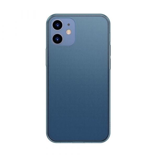 Чохол для iPhone 12 mini - Baseus Frosted Glass Protective Case - Navy Blue