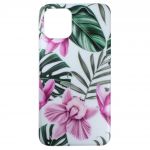 Чехол-накладка IMD Marble and Flowers case (TPU) iPhone 11 Pro