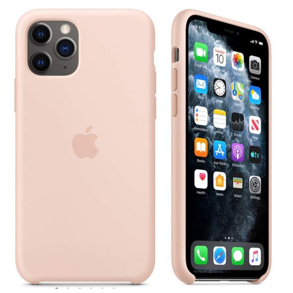 Чехол-накладка Silicone cover My Colors with Packing iPhone 11 Pro Max (pink sand)