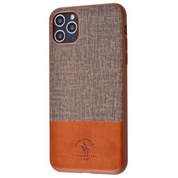 Чехол POLO Virtuoso (Textile+TPU) iPhone 11 Pro Max (brown)