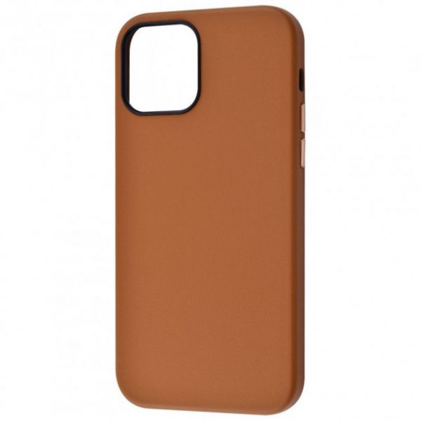 Чехол для iPhone 12/12 Pro - TOTU Leather Case (Genuine Leather) - Brown
