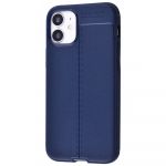 Чехол Ultimate Experience Leather (TPU) iPhone 12 mini (dark blue)