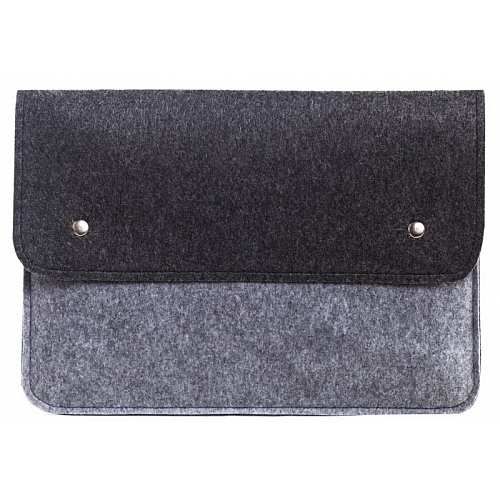 Чехол-конверт Gmakin для Macbook Air/Pro 13.3" черно-серый (GM05-13New)