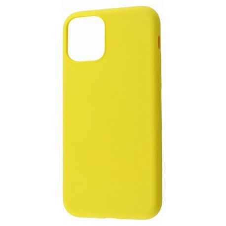 Чехол-накладка Silicone cover My Colors with Packing iPhone 11 (yellow)
