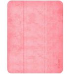 Чехол-накладка для iPad Pro 12.9" [2020-2021] Comma Leather Case with Pen Holder Series (Pink)
