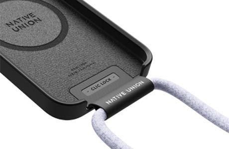 Чехол-накладка для iPhone 13 Pro - Native Union Clic Pop Magnetic Case - Slate (CPOP-GRY-NP21MP)