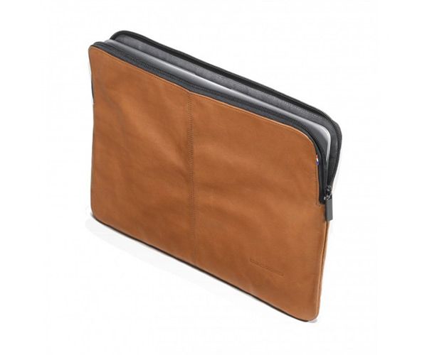 Чехол для MacBook 12" - Decoded Leather Slim Sleeve with Zipper - Brown (D4SS12BN)