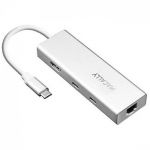 Адаптер Macally USB-C to 2x USB-A/USB-C/4K HDMI/Ethernet UCDOCK