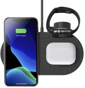 Беспроводная зарядка Native Union Drop XL Watch Wireless Charger Fabric Slate (DROP-XL-GRY-AW-UEU)
