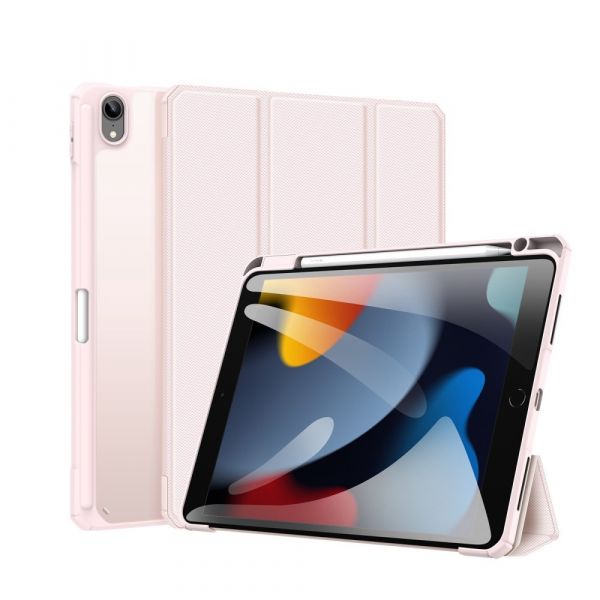 Чехол-подставка для iPad 10 10.9" 2022 Dux Ducis Toby Series (With Apple Pencil Holder) - Pink