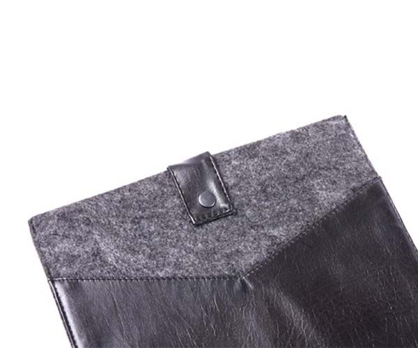 Чехол-конверт на кнопке Gmakin для MacBook Air 13" и Pro 13" Black (GM08)