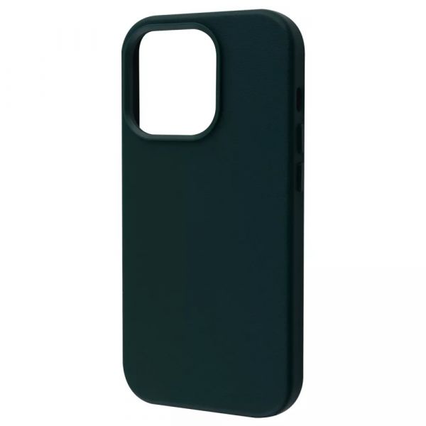 Чехол-накладка для iPhone 14 Pro Max - WAVE Premium Leather Edition Case with MagSafe - Forest Green
