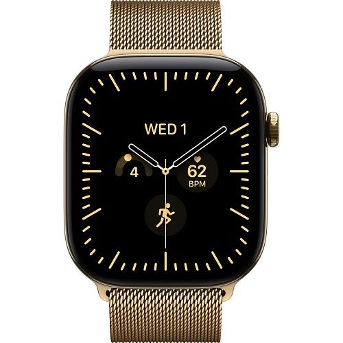 Apple Watch Series 12 LTE 46mm Radiant Gold Tit. Case w. Radiant Gold Milanese L. M/L (MJGV4)