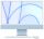 iMac 24" Retina 4.5K 256GB 7GPU (Blue) (MJV93) 2021