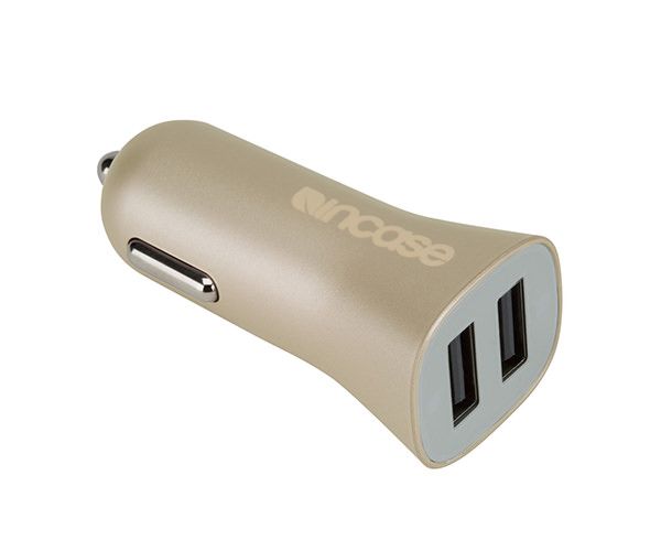 Автомобильное зарядное устройство Incase High Speed Dual Car Charger - Gold (CL90038)