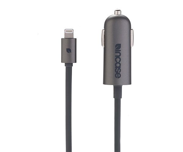 Автомобильное зарядное устройство Incase Mini Car Charger with Lightning cable - Charcoal (EC20145)