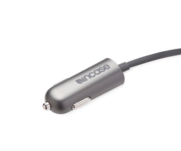 Автомобильное зарядное устройство Incase Mini Car Charger with Lightning cable - Charcoal (EC20145)
