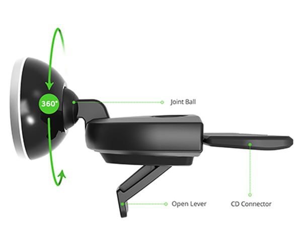 Автомобильный держатель iOttie iTap Car Mount Magnetic CD Slot Holder (HLCRIO152)