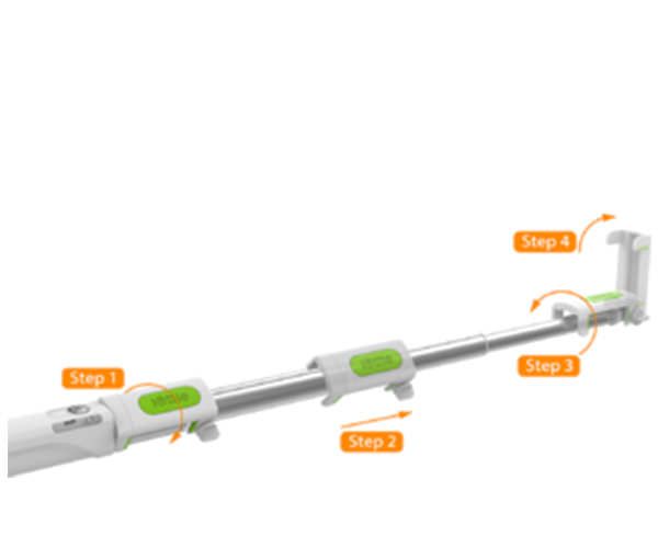 Селфи-монопод iOttie MiGo Selfie Stick - White (HLMPIO110WH)