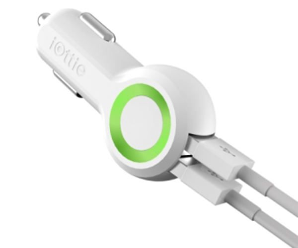 Автомобільний зарядний пристрій - iOttie Rapid Volt Max Dual Port USB Car Charger (5 A) - White (CHCRIO104WH)