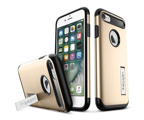 Чохол-накладка для  iPhone 7/8/SE - Spigen Slim Armor - Champagne Gold (SGP-042CS20302)