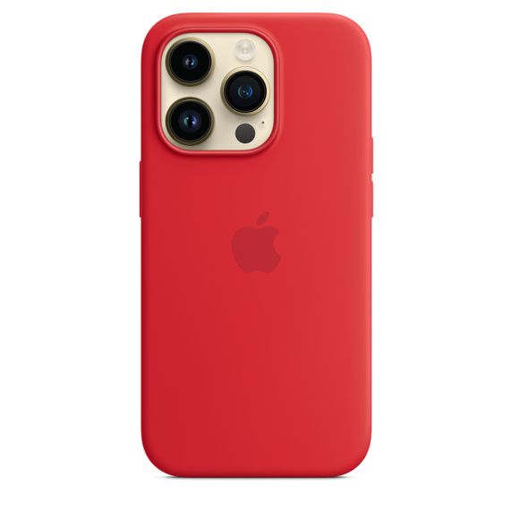 Чохол-накладка для iPhone 14 Pro - Apple Silicone Case with MagSafe - (PRODUCT)RED (MPTG3)
