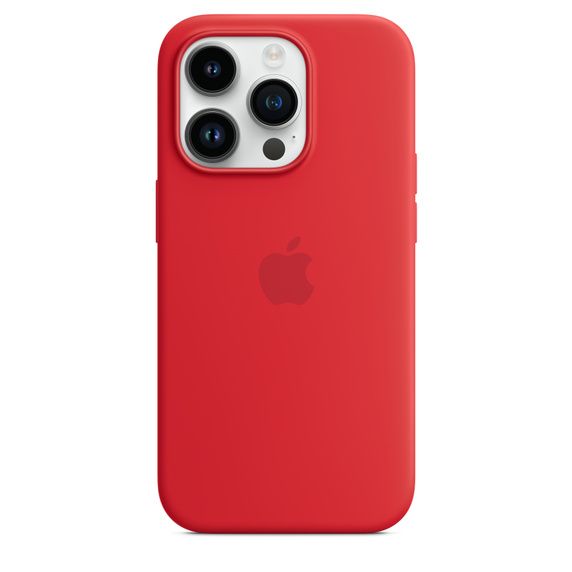 Чохол-накладка для iPhone 14 Pro - Apple Silicone Case with MagSafe - (PRODUCT)RED (MPTG3)