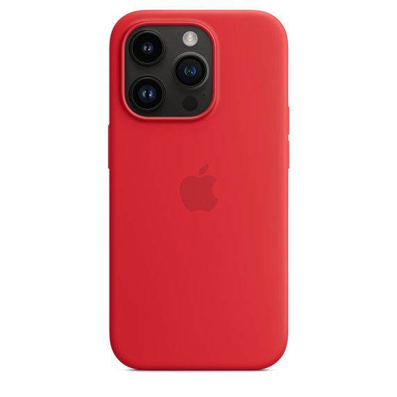 Чохол-накладка для iPhone 14 Pro - Apple Silicone Case with MagSafe - (PRODUCT)RED (MPTG3)