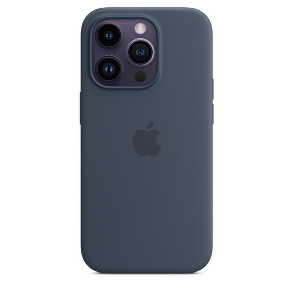Чехол-накладка для iPhone 14 Pro - Apple Silicone Case with MagSafe - Storm Blue (MPTF3)