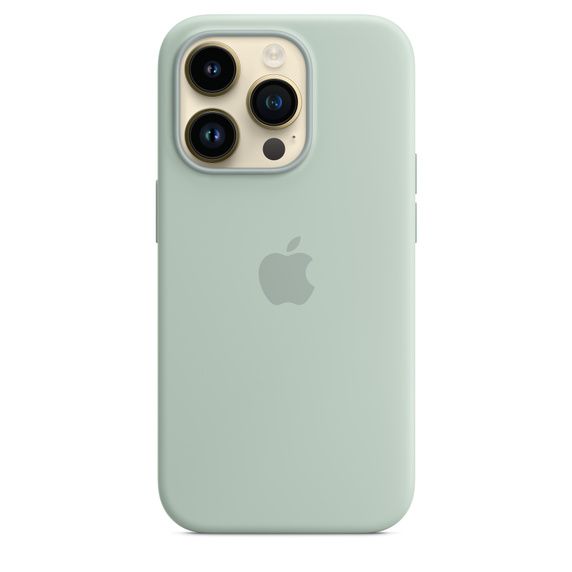 Чехол-накладка для iPhone 14 Pro - Apple Silicone Case with MagSafe - Succulent (MPTL3)