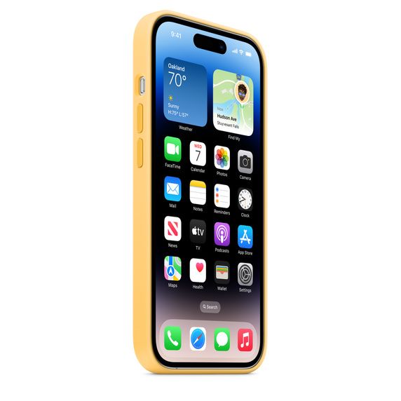 Чехол-накладка для iPhone 14 Pro Max - Apple Silicone Case with MagSafe - Sunglow (MPU03)