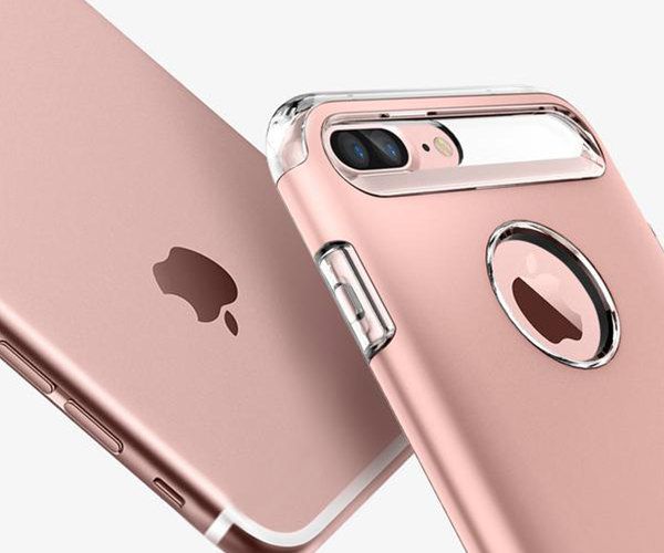 Чохол-накладка для  iPhone 7 Plus/8 Plus - Spigen Slim Armor - Rose Gold (SGP-043CS20311)