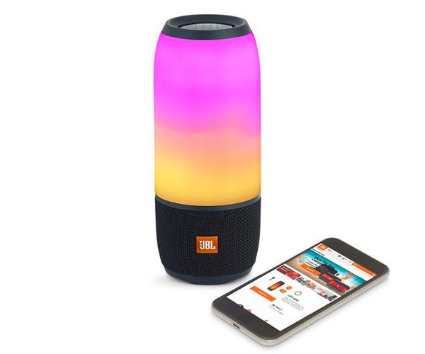 Портативная колонка с подсветкой - JBL Pulse 3 - Black (JBLPULSE3BLKAM)