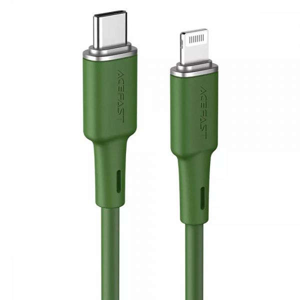 Кабель Acefast C2-01 Type-C to Lightning 30W (1.2m) - Green
