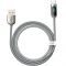 Кабель Baseus Display Fast Charging Type-C 5A (1m) - Silver (CATSK-0S)