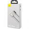 Кабель Baseus Display Fast Charging Type-C 5A (1m) - Silver (CATSK-0S)