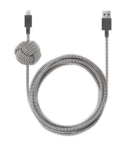 Кабель Native Union Night Cable Lightning Zebra (3 m) (NCABLE-KV-L-ZEB)