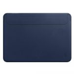 Чехол-карман для MacBook Air 13,3 - WIWU Skin Pro Slim Stand Sleeve Leather - Navy Blue