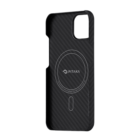 Чехол-накладка для iPhone 13 - Pitaka MagEZ Case 2 Twill - Black/Grey (KI1301M)