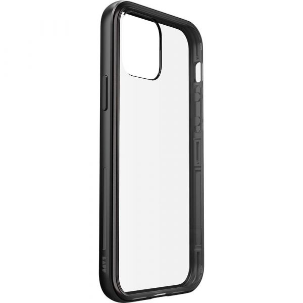 Чехол-накладка для iPhone 12/12 Pro - LAUT EXOFRAME - Gun Metal (L_IP20M_EX_BK)