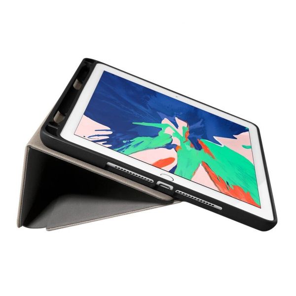 Чехол-книжка для iPad 10.2" (2019/2020/2021) и Apple Pencil 2 - LAUT Prestige Folio Case - Taupe (L_IPD192_PR_T)
