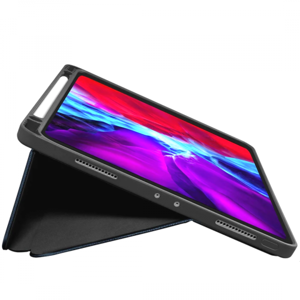 Чехол-подставка для iPad Air 10.9" (2020) и Apple Pencil 2 - LAUT PRESTIGE FOLIO - Blue (L_IPD20_PR_BL)