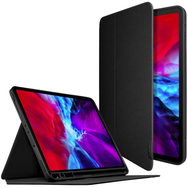 Чехол-подставка для iPad Pro 11" (2020/2018) и Apple Pencil - LAUT PRESTIGE FOLIO - Black (L_IPP20S_PR_BK)