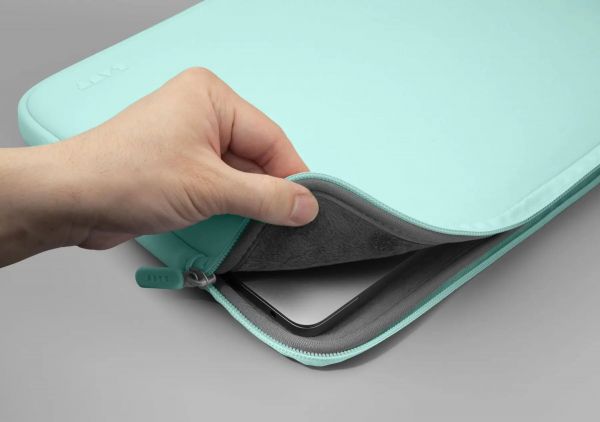 Чехол-папка для MacBook 13" - LAUT HUEX PASTELS SLEEVE - Mint (L_MB13_HXP_MT)
