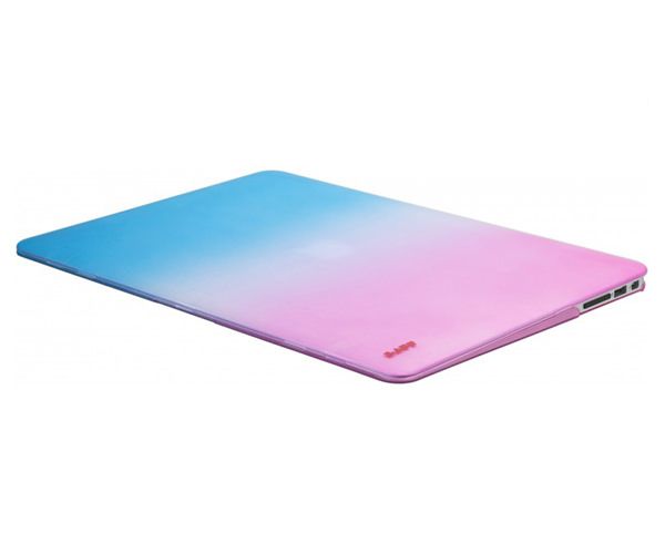 Чехол-накладка для MacBook Air 13" - LAUT Huex - Pink/Blue (LAUT_MA13_HX_PBL)