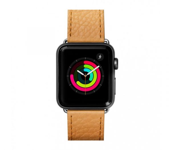 Ремешок из кожи Laut MILANO для Apple Watch 42/44 мм охре LAUT_AWL_ML_BR