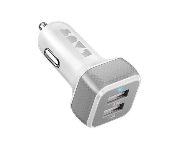Автомобильное зарядное устройство LAUT Power Dash 12W (2.4A) - White (LAUT_PD02_W)