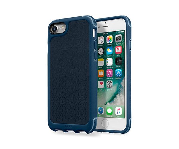 Чехол-накладка для iPhone 7/8/SE - LAUT R1 Leather - Indigo (LAUT_IP7_R1_IN)