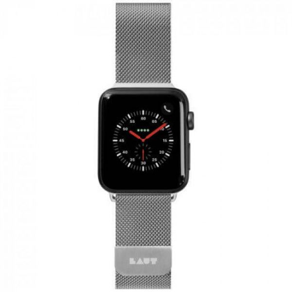 Ремешок для Apple Watch 40/38 мм Laut STEEL LOOP - Silver (LAUT_AWS_ST_SL)