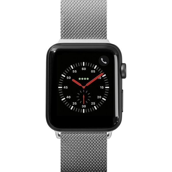 Ремешок миланского плетения Laut STEEL LOOP для Apple Watch 42/44 мм, серебряный LAUT_AWL_ST_SL